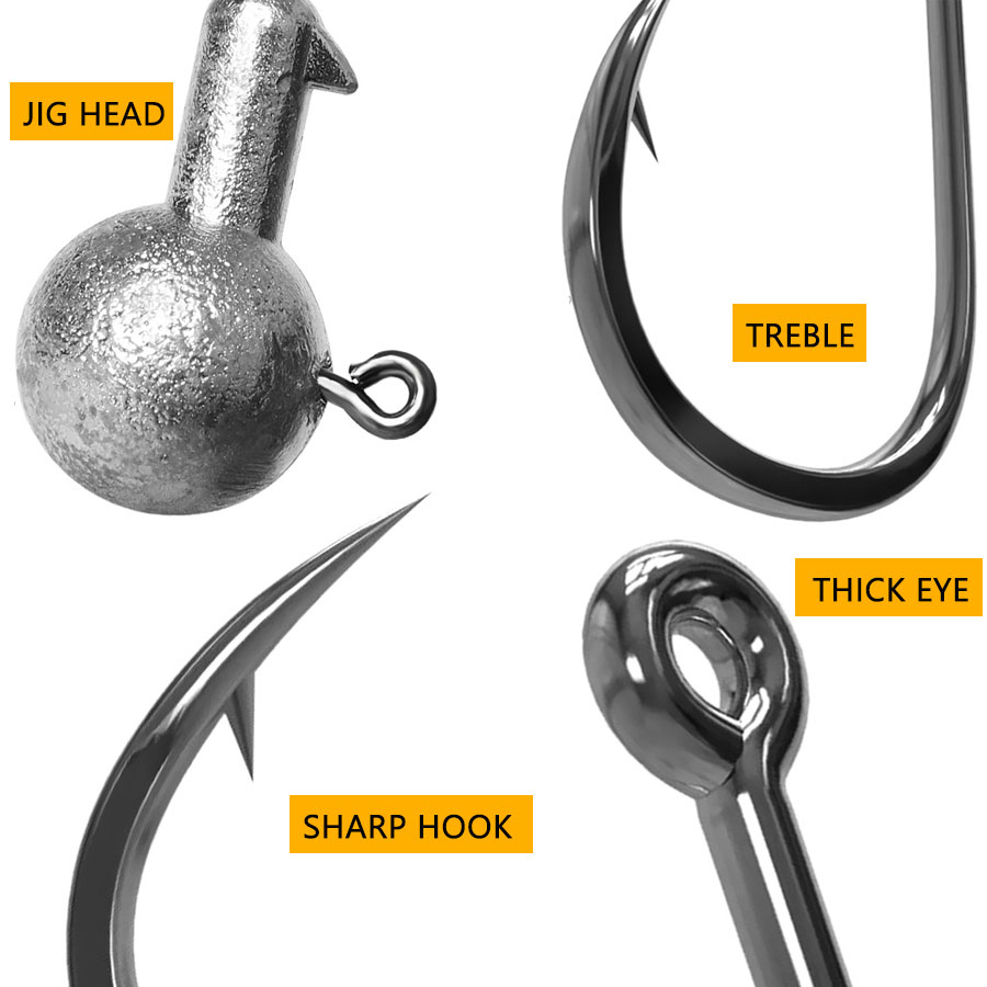 Hameçons de pêche à tête de ji - Fishing Hook Offset avis et prix